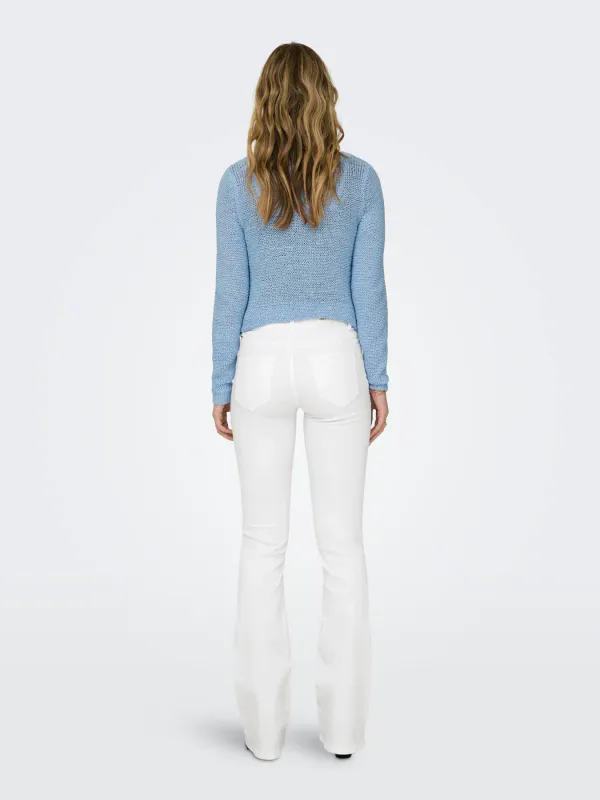 Only Blush Flared Jeans Hvit 30