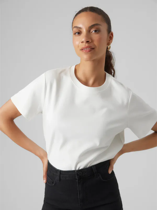 Aware Naima Box Fit T-Skjorte Hvit