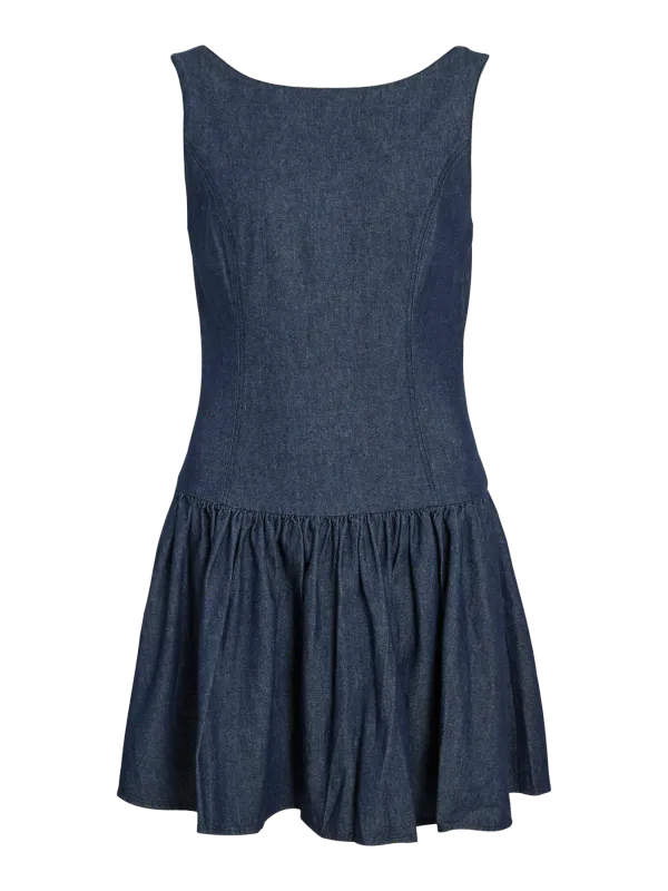 Vila Videvica Denimkjole Mørk Denim