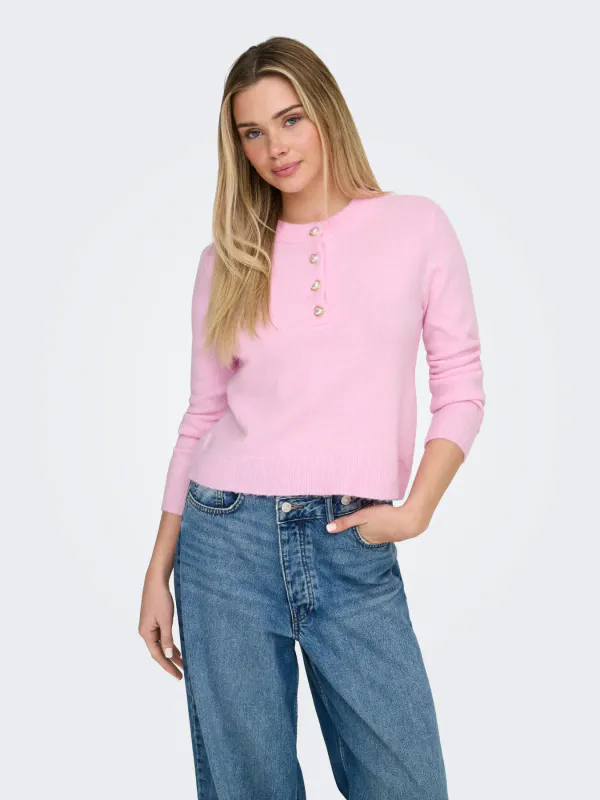 Only Onlmacey  Strikkegenser Rosa