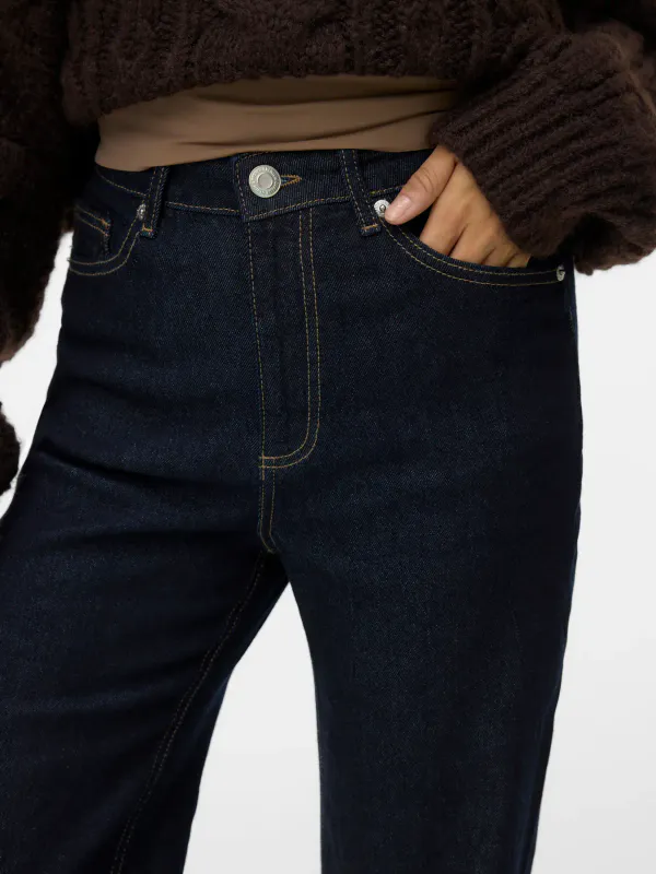 Vero Moda Vmtessa High Waist Wide Jeans Dk.Blue 30