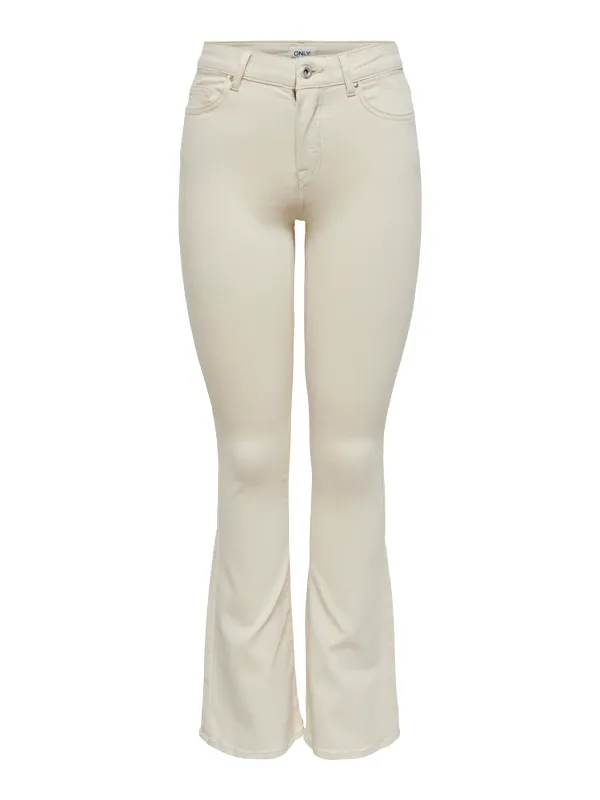 Only Blush Flared Jeans Ecru 30