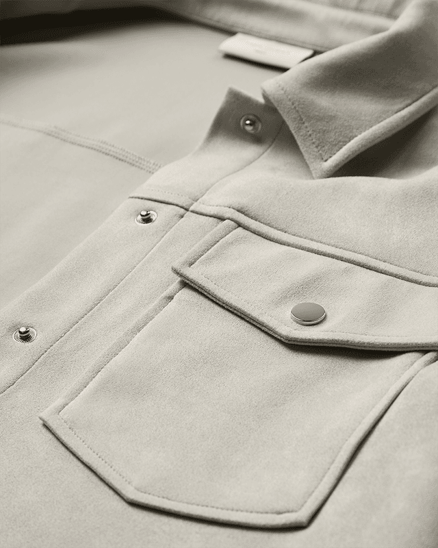 Fqduwa Jacket Moonbeam Faux Suede