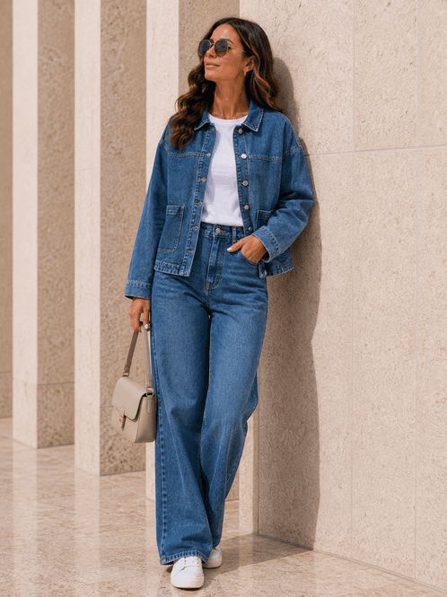 Hovedbilde Vero Moda Vmjamie Denim Shacket Medium Blue