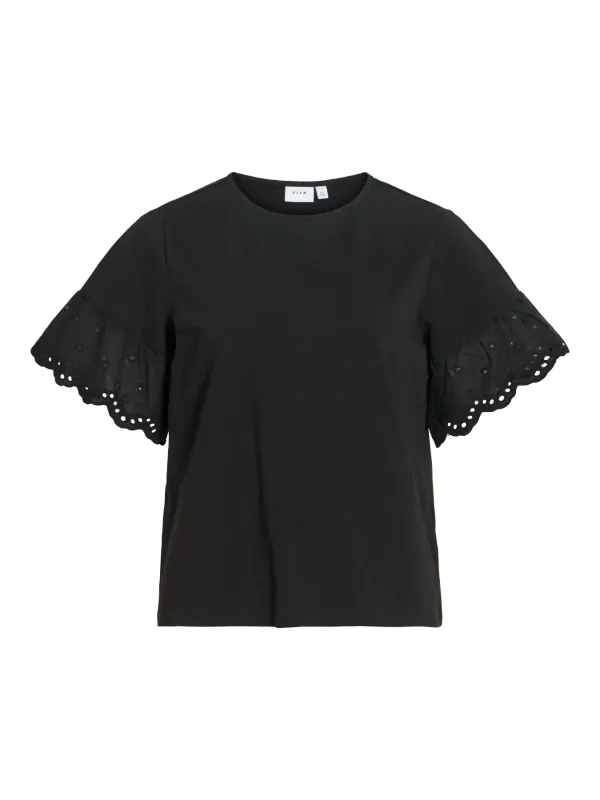 Vila Visummer Blonde T-skjorte Svart