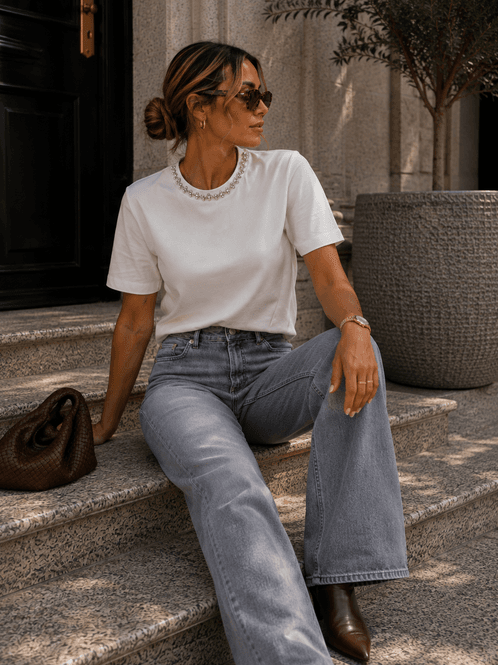 Hovedbilde Only Onlblush Midwaist Straight Jeans Grå 32