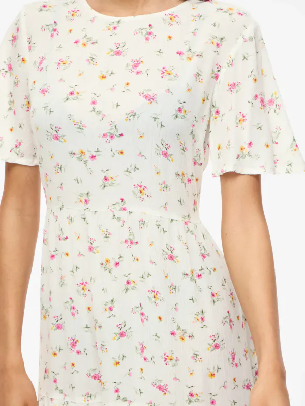 Vila Vigreis Kort Kjole Rosa Blomster