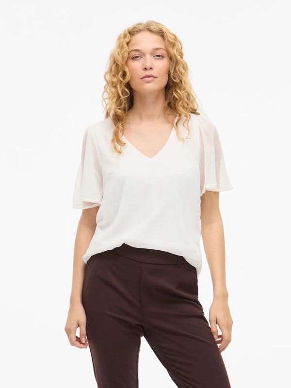 Vila Vifalia Bluse Hvit
