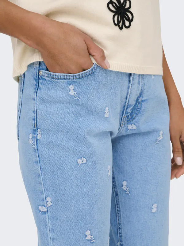 Only Onlemily High Waist Straight Ankle Jeans