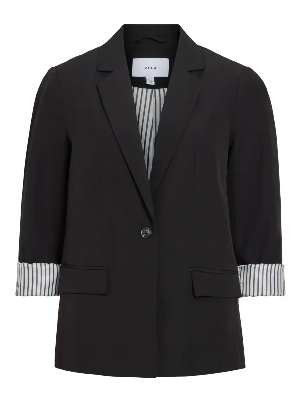 Vila VIBonnie Blazer Stripete Oppbrett Svart