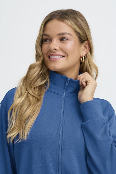 Hovedbilde FrAurora Cardigan 1 True Blue