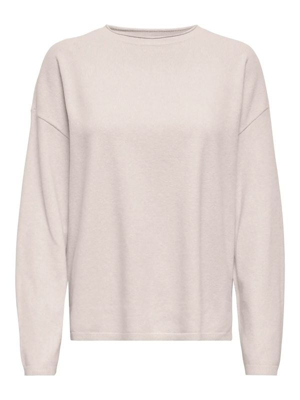 Only Onlloyal Amalio Strikkegenser Beige