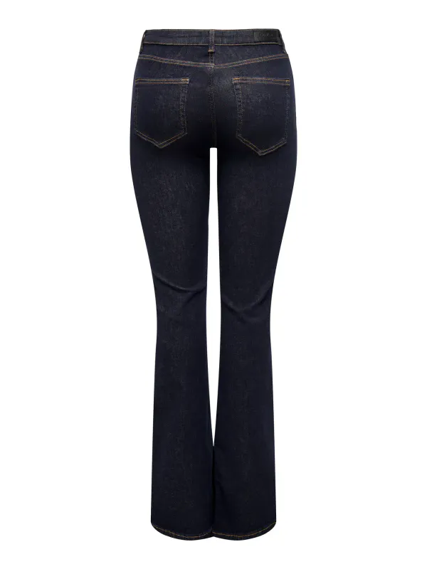 Only Onlblush Midwaist Flared Stay Blue Jeans Dk. Blue 32