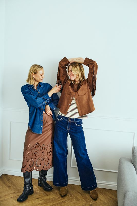 Fqduwa Jacket Moonbeam Faux Suede